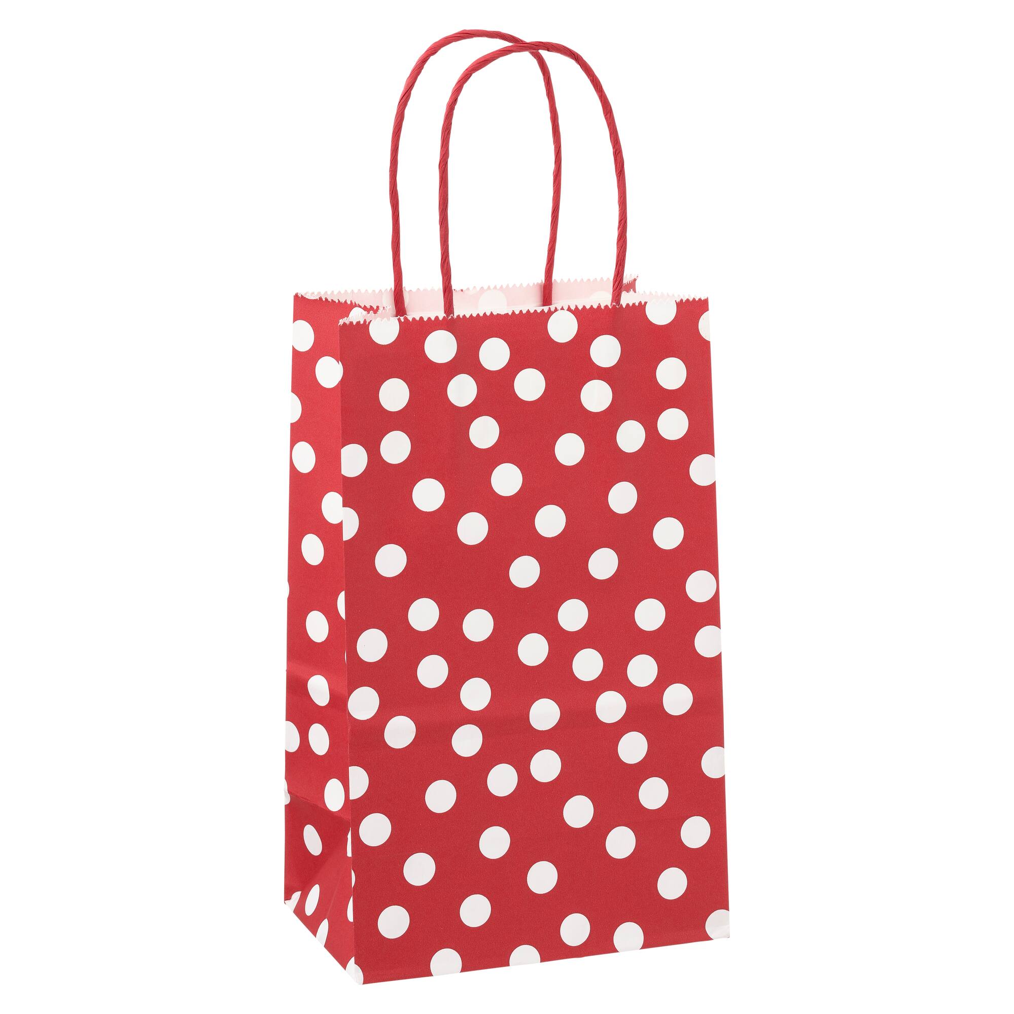 8 Packs: 13 ct. (104 total) Small Polka Dots Gift Bags by Celebrate It™